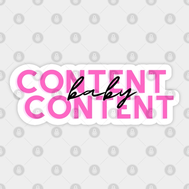 Content Baby Content Sticker by stickersbyjori